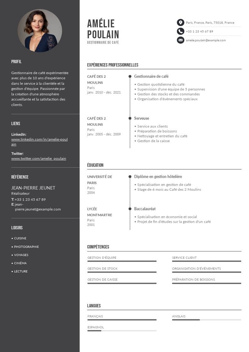 Exemple de CV d'éditeur adjoint