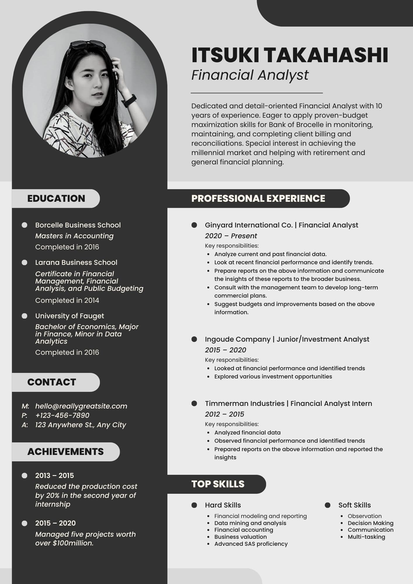 Modèle de CV de médecin