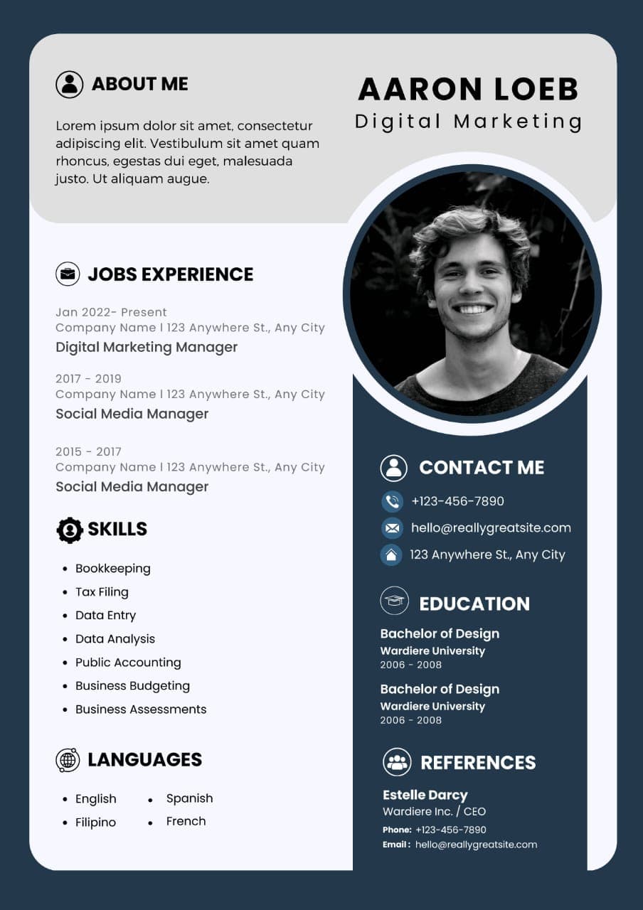 Exemple de CV d'éditeur adjoint